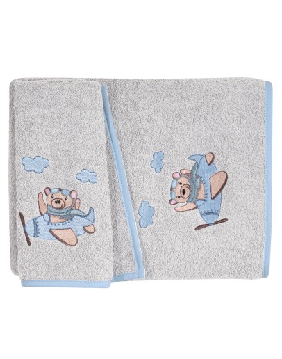 GREENWICH POLO CLUB ΣΕΤ ΠΕΤΣΕΤΕΣ ΒΑΒΥ ESSENTIAL 8851 BLUE, GREY