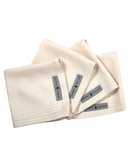 GREENWICH POLO CLUB ΣΕΤ ΠΕΤΣΕΤΕΣ ΦΑΓΗΤΟΥ 40Χ40 3009 IVORY