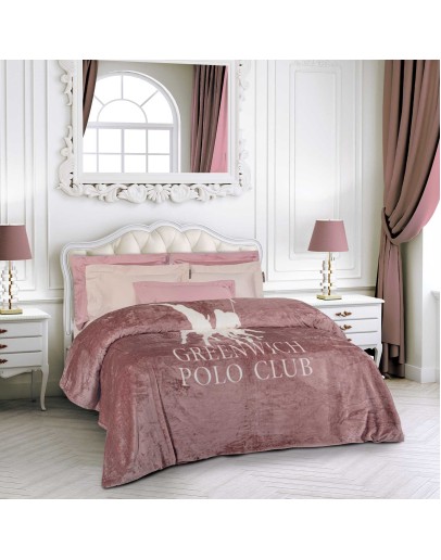 GREENWICH POLO CLUB ΚΟΥΒΕΡΤΑ FLEECE 160X220 ESSENTIAL 3491 NUDE