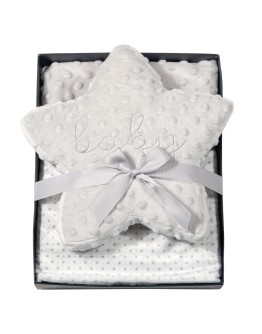 GREENWICH POLO CLUB ΚΟΥΒΕΡΤΑ FLEECE ΑΓΚΑΛΙΑΣ ESSENTIAL 8846 GREY, WHITE