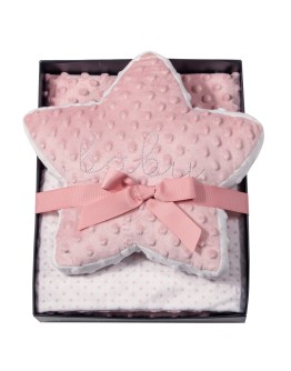 GREENWICH POLO CLUB ΚΟΥΒΕΡΤΑ FLEECE ΑΓΚΑΛΙΑΣ ESSENTIAL 8847 PINK, WHITE