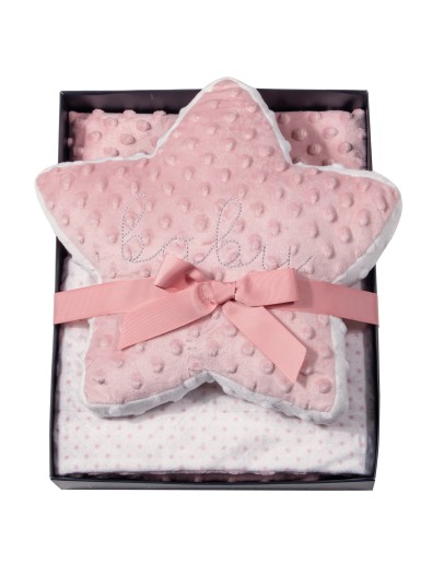 GREENWICH POLO CLUB ΚΟΥΒΕΡΤΑ FLEECE ΑΓΚΑΛΙΑΣ ESSENTIAL 8847 PINK, WHITE