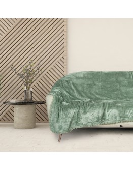 DAS HOME ΚΟΥΒΕΡΤΑ FLEECE 130Χ170 1184 DARK MINT