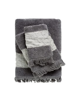 DAS HOME ΣΕΤ ΠΕΤΣΕΤΕΣ 3ΤΕΜΑΧΙΑ DAILY 0746 DARK GREY