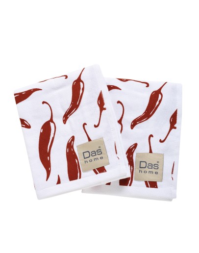 DAS HOME ΣΕΤ ΠΟΤΗΡΟΠΑΝΑ 2ΤΜΧ 40Χ60 0736 BORDEAUX, WHITE