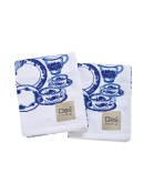 DAS HOME ΣΕΤ ΠΟΤΗΡΟΠΑΝΑ 2ΤΜΧ 40Χ60 0738 BLUE, WHITE