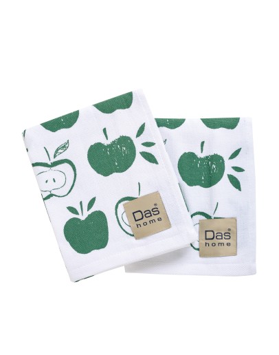 DAS HOME ΣΕΤ ΠΟΤΗΡΟΠΑΝΑ 2ΤΜΧ 40Χ60 0739 GREEN, WHITE