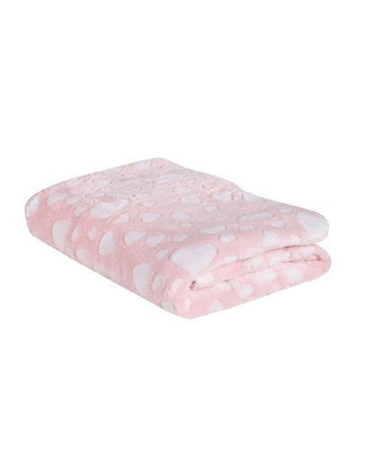 DAS BABY ΚΟΥΒΕΡΤΑ FLEECE ΑΓΚΑΛΙΑΣ RELAX 4907 PINK
