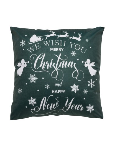 DAS HOME CHRISTMAS ΜΑΞΙΛΑΡΙ ΦΙΓΟΥΡΑΣ 45X45 0771 GREEN