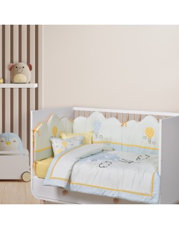 DAS BABY ΚΟΥΒΕΡΛΙ FUN 4880 ΓΑΛΑΖΙΟ, ΚΙΤΡΙΝΟ, ΜΕΝΤΑ