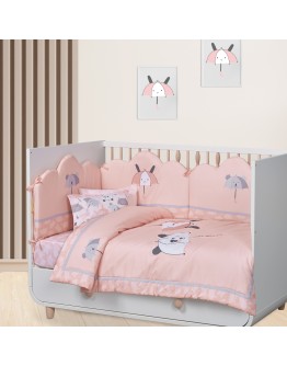 DAS BABY ΚΟΥΒΕΡΛΙ ΚΟΥΝΙΑΣ FUN 4878 ΓΚΡΙ, ΛΕΥΚΟ, ΡΟΖ