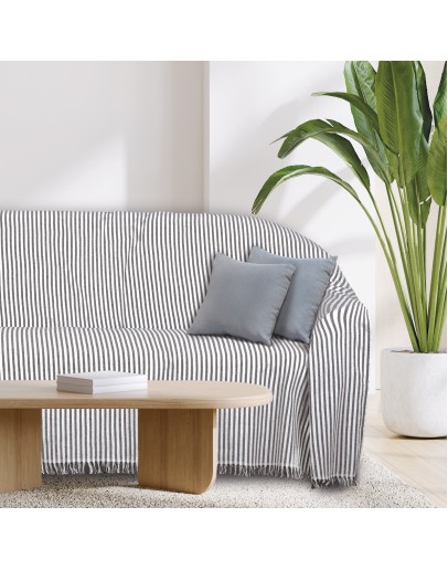 DAS HOME ΡΙΧΤΑΡΙ 180Χ300 0253 ΕΚΡΟΥ, ΜΑΥΡΟ