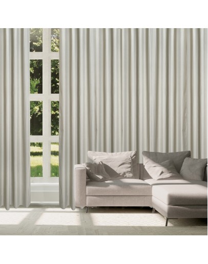 DAS HOME ΚΟΥΡΤΙΝΑ ΜΕ ΚΡΙΚΟΥΣ 140Χ270 2255 ΓΚΡΙ