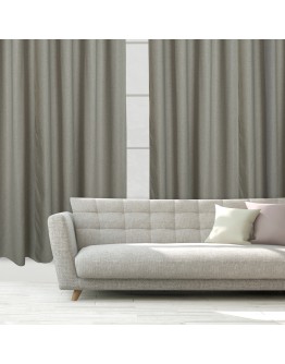 DAS HOME ΚΟΥΡΤΙΝΑ ΜΕ ΚΡΙΚΟΥΣ 140Χ270 2259 ΓΚΡΙ