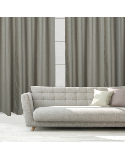 DAS HOME ΚΟΥΡΤΙΝΑ ΜΕ ΚΡΙΚΟΥΣ 140Χ270 2259 ΓΚΡΙ