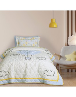 DAS KIDS ΚΟΥΒΕΡΛΙ ΜΟΝΟ 4880 ΓΑΛΑΖΙΟ, ΚΙΤΡΙΝΟ, ΜΕΝΤΑ