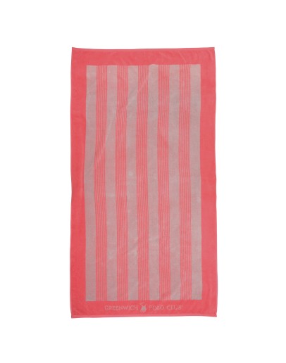 GREENWICH POLO CLUB ΠΕΤΣΕΤΑ ΘΑΛΑΣΣΗΣ 90Χ170 3887 CORAL, ECRU