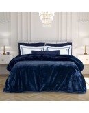 GREENWICH POLO CLUB ΚΟΥΒΕΡΤΑ VELOUR ΥΠΕΡΔΙΠΛH ESSENTIAL 3439 ΜΠΛΕ