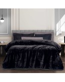 GREENWICH POLO CLUB ΚΟΥΒΕΡΤΑ VELOUR ΜΟΝΗ ESSENTIAL 3440 ΜΑΥΡΟ