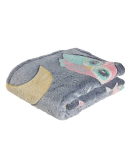 DAS BABY ΚΟΥΒΕΡΤΑ FLEECE ΑΓΚΑΛΙΑΣ RELAX 4864 ΓΚΡΙ, ΚΙΤΡΙΝΟ, ΡΟΖ