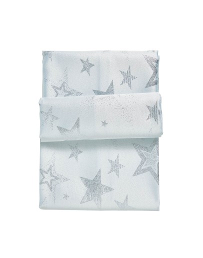 DAS HOME CHRISTMAS ΤΡΑΠΕΖΟΜΑΝΤΗΛΟ 140Χ220 0719 ΑΣΗΜΙ, ΙΒΟΥΑΡ