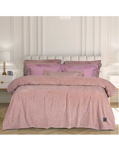 GREENWICH POLO CLUB ΚΟΥΒΕΡΤΑ FLEECE ΥΠΕΡΔΙΠΛH 3449 NUDE