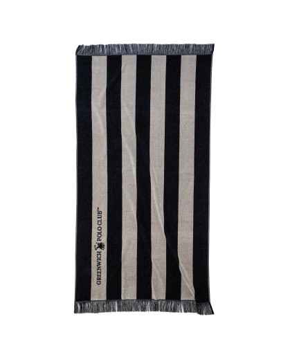 GREENWICH POLO CLUB ΠΕΤΣΕΤΑ ΘΑΛΑΣΣΗΣ 90Χ170 3727 BLACK, TAUPE