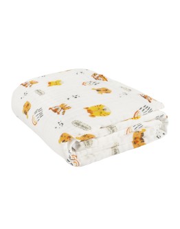 DAS BABY ΚΟΥΒΕΡΤΑ-ΜΟΥΣΕΛΙΝΑ ΑΓΚΑΛΙΑΣ RELAX 6622 ΛΕΥΚΟ, ΠΟΡΤΟΚΑΛΙ