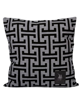 GREENWICH POLO CLUB ΔΙΑΚΟΣΜΗΤΙΚΟ ΜΑΞΙΛΑΡΙ 40X40 3901 ΓΚΡΙ, ΜΑΥΡΟ