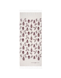 GREENWICH POLO CLUB PAREO PRINTED 80Χ180 3671 BORDEAUX