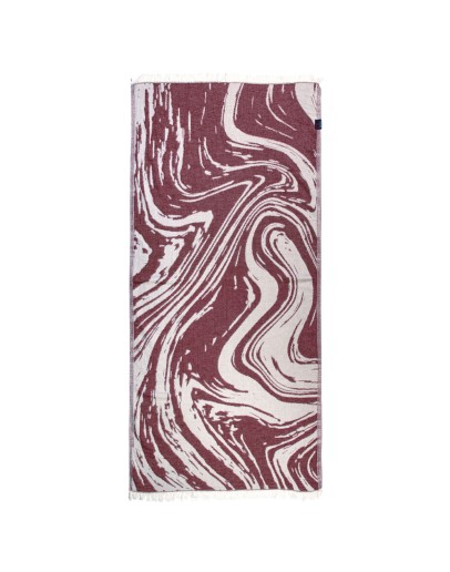 GREENWICH POLO CLUB PAREO FOUTA 80X180 3683 BORDEAUX