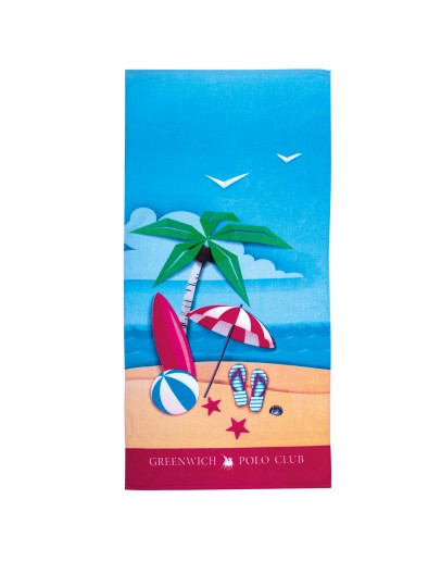 GREENWICH POLO CLUB JUNIOR ΠΕΤΣΕΤΑ ΘΑΛΑΣΣΗΣ 70Χ140 3719 MULTICOLOR