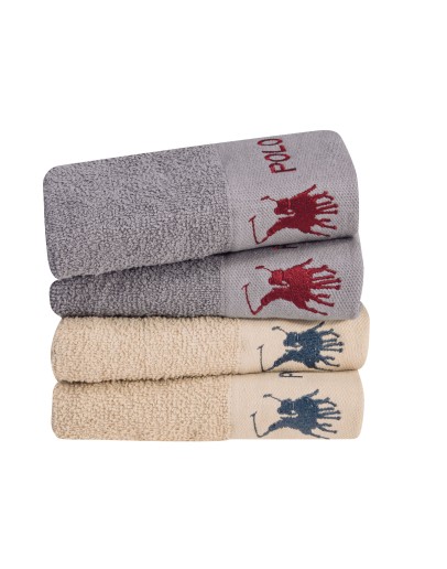 GREENWICH POLO CLUB ΣΕΤ ΠΕΤΣΕΤΕΣ 4 ΤΕΜΑΧΙΩΝ 2671 ΓΚΡΙ, ΜΠΕΖ