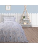 DAS KIDS ΣΕΤ ΠΑΠΛΩΜΑΤΟΘΗΚΗ ΜΟΝΗ 4767 ΓΚΡΙ, ΕΚΡΟΥ, ΣΙΕΛ