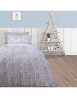 DAS KIDS ΣΕΤ ΠΑΠΛΩΜΑΤΟΘΗΚΗ ΜΟΝΗ 4767 ΓΚΡΙ, ΕΚΡΟΥ, ΣΙΕΛ