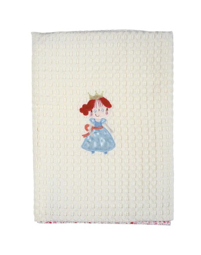 DAS BABY 6511 ΚΟΥΒΕΡΤΑ ΠΙΚΕ 110X150  DREAM EMBROIDERY ΡΟΖ