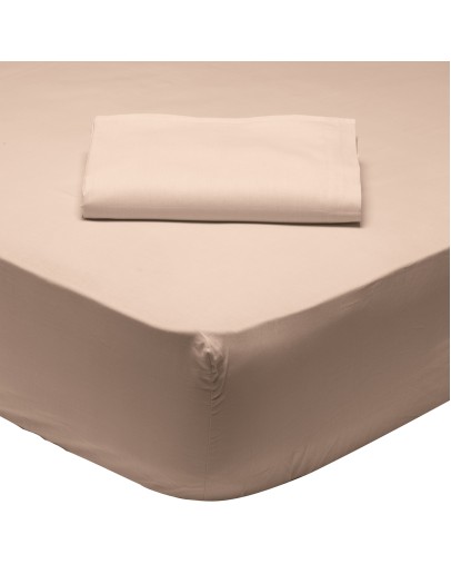 DAS HOME ΣΕΝΤΟΝΙ ΗΜΙΔΙΠΛΟ ΜΕ ΛΑΣΤΙΧΟ 120*200+35 BEIGE 1002 BEIGE