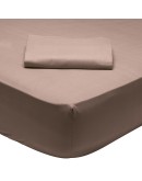 DAS HOME 1003 ΣΕΝΤΟΝΙ ΗΜΙΔΙΠΛΟ ΜΕ ΛΑΣΤΙΧΟ 120*200+35 DARK NUDE DARK NUDE