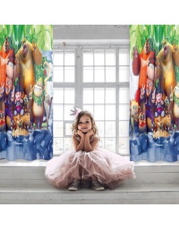 DAS KIDS 2123 ΚΟΥΡΤΙΝΑ ΜΕ ΚΡΙΚΟΥΣ 140Χ280 ΓΚΡΙ, ΚΑΦΕ, ΜΠΕΖ, ΠΡΑΣΙΝΟ