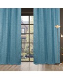 DAS HOME 2132 ΚΟΥΡΤΙΝΑ 140Χ280 ΜΕ ΤΡΟΥΚΣ ΜΠΛΕ