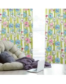 DAS HOME 2059 ΚΟΥΡΤΙΝΑ 140Χ280 ΜΕ ΤΡΟΥΚΣ ΓΑΛΑΖΙΟ, ΛΑΧΑΝΙ, ΡΟΖ