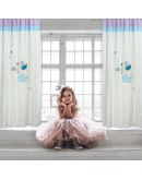 DAS BABY 6463 ΚΟΥΡΤΙΝΑ-ΚΡΙΚΟΥΣ 140Χ260 ΚΡΕΜ, ΡΟΖ