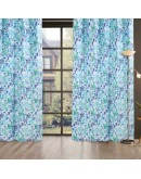 DAS HOME 2102 ΚΟΥΡΤΙΝΑ 140Χ260 ΜΕ ΤΡΟΥΚΣ ΜΕΝΤΑ, ΜΠΛΕ, ΤΥΡΚΟΥΑΖ