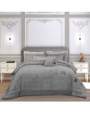 GREENWICH POLO CLUB ΚΟΥΒΕΡΤΟΠΑΠΛΩΜΑ RABBIT FAUX FUR KING PREMIUM 3964 GREY