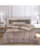 GREENWICH POLO CLUB ΚΟΥΒΕΡΤΟΠΑΠΛΩΜΑ RABBIT FAUX FUR KING ESSENTIAL 3953 TAUPE