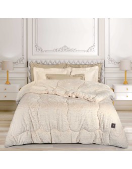 GREENWICH POLO CLUB ΚΟΥΒΕΡΤΟΠΑΠΛΩΜΑ RABBIT FAUX FUR KING ESSENTIAL 3952 IVORY