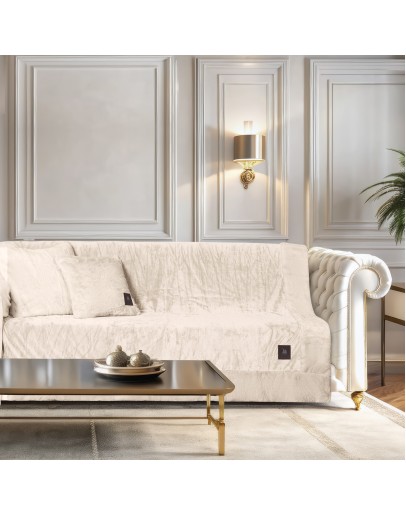 GREENWICH POLO CLUB ΡΙΧΤΑΡΙ VELVET 180Χ250 PREMIUM 3968 IVORY