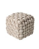DAS HOME ΔΙΑΚΟΣΜΗΤΙΚΟ ΠΟΥΦ 43Χ43Χ40 2274 BEIGE