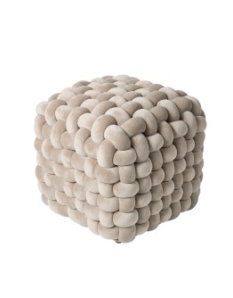 DAS HOME ΔΙΑΚΟΣΜΗΤΙΚΟ ΠΟΥΦ 43Χ43Χ40 2274 BEIGE