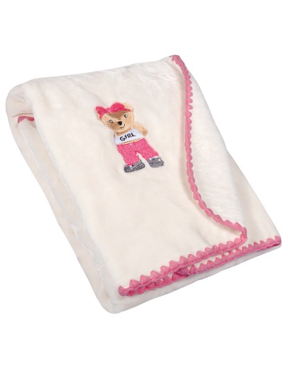 GREENWICH POLO CLUB ΚΟΥΒΕΡΤΑ VELOUR ΑΓΚΑΛΙΑΣ ESSENTIAL 8839 FUSCHIA, IVORY